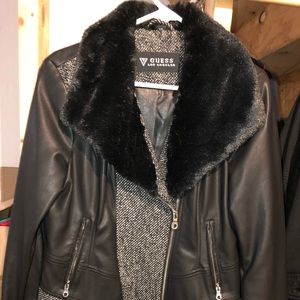 Guess Black Motto Jacket